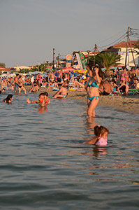 Gradska plaža pred suton