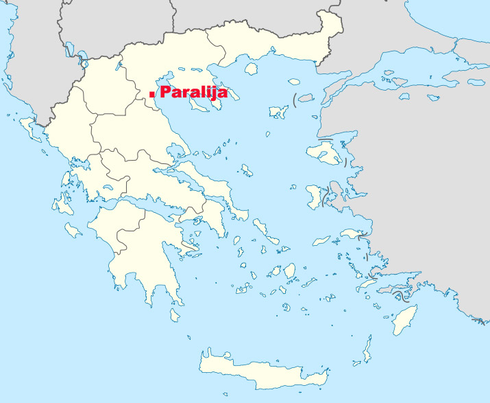 paralia karta grcke Mapa Paralije paralia karta grcke