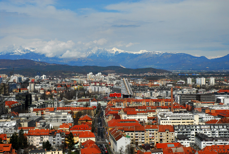 Panorama sa Dvorca u Ljubljani