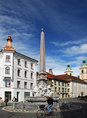 Robova fontana u centru Ljubjane