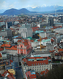 Panorama Ljubljane iz dvorca