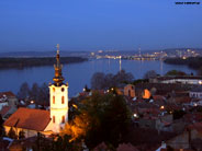 Fotografija Zemuna - Suton nad crkvom