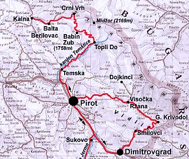 mapa planina srbije Kako stići na Staru planinu mapa planina srbije