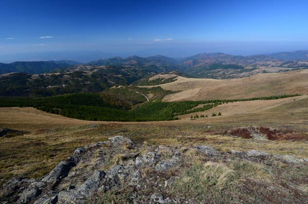 Panorama sa Besne Kobile na sever