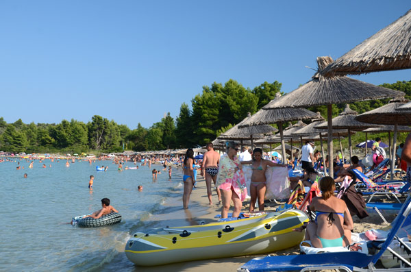 Gužva na urbanom delu plaže