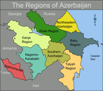 Azerbejdžan na mapi
