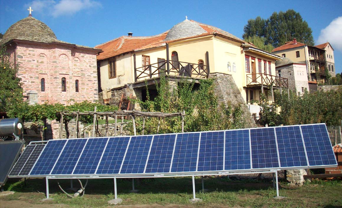 Mini solarna elektrana na Svetoj gori