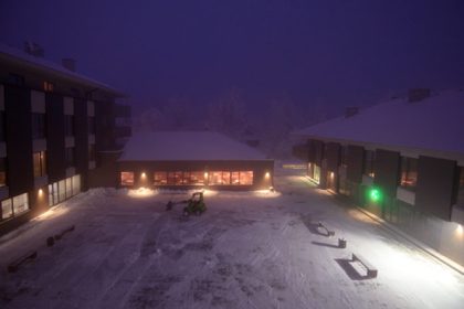 Pogled sa terase novog hotela na Staroj planini