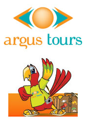 Argus Tours ili Argus Turs maskota i logo